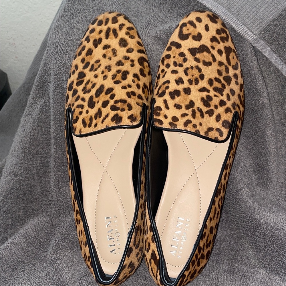 Alfani Leopard-Print Ballet Flat in Brown and Black- never worn